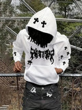 The new 3D smiling face printed casual and comfortable outdoor men's sports sweatshirt for the autumn of 2025